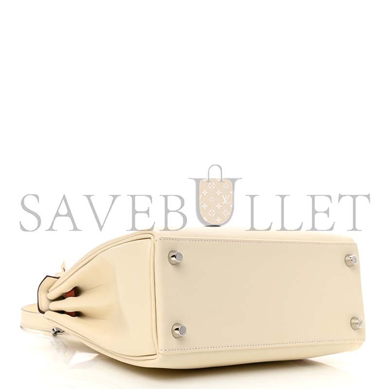 HERMÈS MASTER SWIFT COLORMATIC KELLY RETOURNE 25 NATA CUIVRE LIME MAUVE SYLVESTRE BLEU BRUME (25*17*7cm)